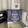 CH67001BLS-CC　シャネル CHANEL 2021年最新入荷 ショピングバッグ キャンパス ハンドバッグ トートバッグ 肩掛け ショルダーバッグ ママバッグ レディースかばん 