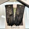 STGG21002-AN　グッチ GUCCI 2021年最新入荷 ラムスキン 手袋 スマホタッチパネル 対応 グローブ 冬用 防寒 全指タッチ 手袋 ファー付き 防風