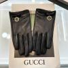 STGG21003-AN　グッチ GUCCI 2021年最新入荷 ラムスキン 手袋 スマホタッチパネル 対応 グローブ 冬用 防寒 全指タッチ 手袋 ファー付き 防風