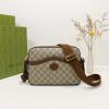 GG675891XK-057　グッチ GUCCI 2021年最新入荷 インターロッキングG付き メッセンジャーバッグ 斜め掛け ショルダーバッグ スクエアバッグ クロスボディバッグ キャンパス レザー