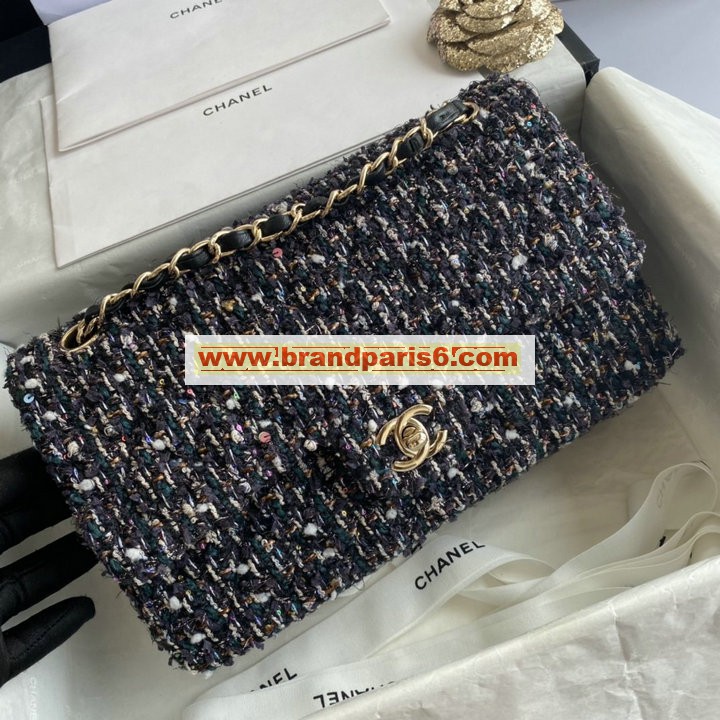 CH1112LPKK-CC　シャネル CHANEL 2021年最新入荷 クラシック 斜め掛け ショルダーバッグ フラップバッグ レディースかばん クロスボディ ツイード