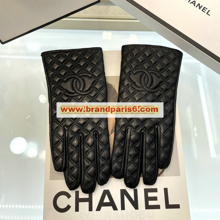 STCH21012-AN　シャネル CHANEL 2021年最新入荷 ラムスキン 手袋 レディース 全指タッチ グローブ 冬用 防寒 手袋 防風