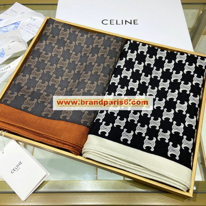 WJCE21001-AN　セリーヌ CELINE 2021年最新入荷 マフラー スカーフ ストール ショール カシミヤ