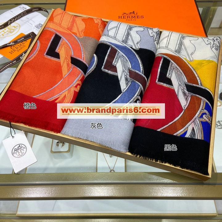 WJHE21025-AN　エルメス HERMES 2021年最新入荷 マフラー スカーフ ストール ショール カシミヤ