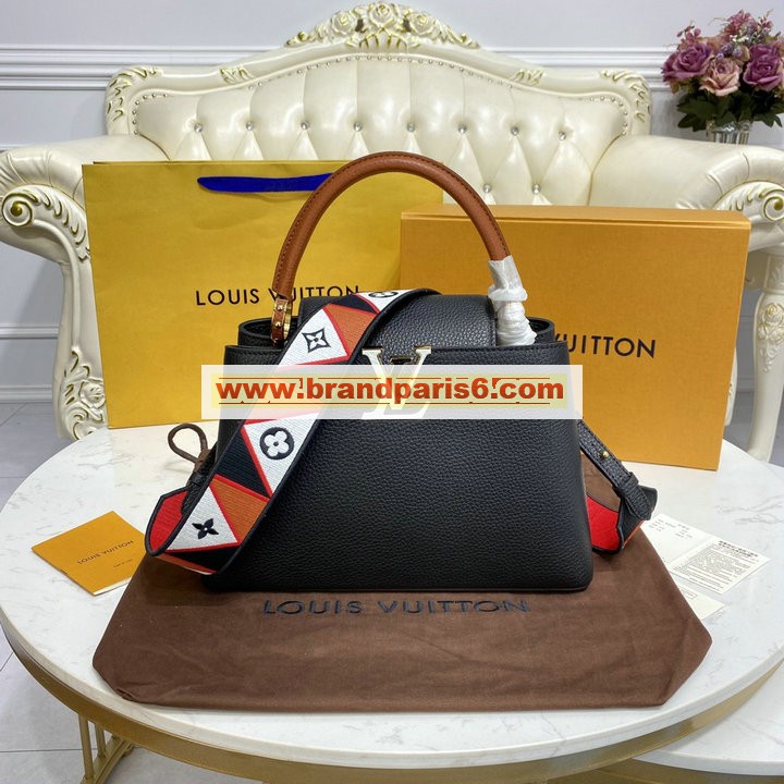 M59020-057　ルイヴィトン LOUISVUITTON 2021年最新入荷 カプシーヌ MM ハンドバッグ トートバッグ ショルダーバッグ トリヨンレザー