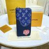 M81107-057　ルイヴィトン LOUISVUITTON 2021年最新入荷 ジッピーウォレット ヴェルティカル ファスナー長財布 ロングウォレット オーガナイザー モノグラムデニム トリヨンレザー