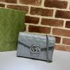 GG474575LLH-057　グッチ GUCCI 2021年最新作 GGマーモント チェーンウォレット クロスボディ 斜め掛け ショルダーバッグ レディースかばん レザー