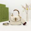 GG686864PBS-057　グッチ GUCCI 2021年最新作 バンブー ミニ トップハンドルバッグ トートバッグ ハンドバッグ 2way 斜め掛け ショルダーバッグ クロスボディバッグ