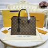 M43550-057　ルイヴィトン LOUISVUITTON 2021年最新入荷 フラワートート トップハンドルバッグ トートバッグ ハンドバッグ 2way ショルダーバッグ レディースかばん モノグラムキャンパス