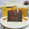 M43553-057　ルイヴィトン LOUISVUITTON 2021年最新入荷 フラワートート トップハンドルバッグ トートバッグ ハンドバッグ 2way ショルダーバッグ レディースかばん モノグラムキャンパス