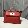 HE2424EVQYRD-063　エルメス HERMES 2021年最新入荷 ミニケリー 2424 トップハンドルバッグ トートバッグ 2way ショルダーバッグ レディースかばん Evercolor革