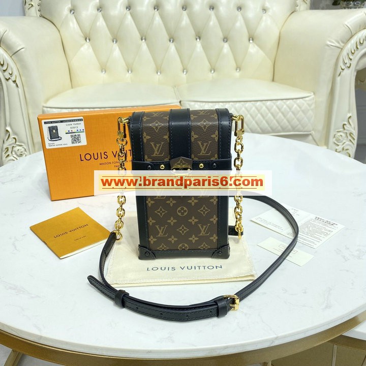 M63913-057　ルイヴィトン LOUISVUITTON 2021年最新入荷 ポシェット トランク ヴェルティカル 斜め掛け ショルダーバッグ モノグラム リバース