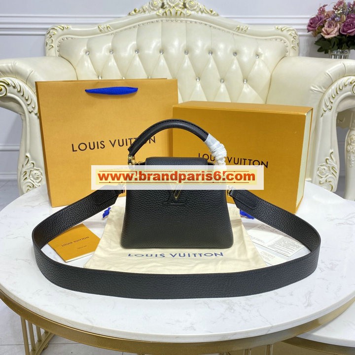 M56669-057　ルイヴィトン LOUISVUITTON 2021年最新入荷 カプシーヌ MINI ハンドバッグ トートバッグ 2way 斜め掛け ショルダーバッグ クロスボディバッグ トリヨンレザー 