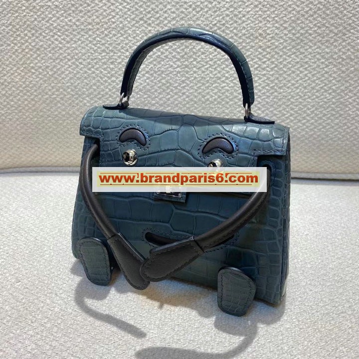 HKDO22EMQSG-063　エルメスHERMES 2021最新入荷 ケリードール トップハンドルバッグ トートバッグ ハンドバッグ 手持ちかばん クロコ革