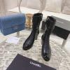 CHJ21074Q-26　シャネル CHANEL 2021年秋冬最新入荷 ショートブーツ ローヒールシューズ ファスナー開閉式 レディースシューズ カジュアルシューズ パテントレザー