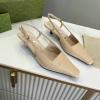 GGJ21038E-26　グッチ GUCCI 2021年秋冬最新入荷 ウィメンズ スリングバックパンプス ローヒールシューズ バックにバックル クロージャー レディースシューズ
