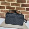 GG658572BBK-057　グッチ GUCCI 2021年最新入荷 インターロッキングG付き ミニバッグ 斜め掛け ショルダーバッグ クロスボディバッグ キャンパス