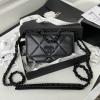 CH0957YBK-CC　シャネル CHANEL 2021年最新入荷 19 チェーンウォレット フラップバッグ 斜め掛け ショルダーバッグ クロスボディバッグ レディースかばん