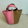 H02618TCPFZ-063　エルメス HERMES 2021年最新入荷 ピコタン バケットバッグ トートバッグ ハンドバッグ ショッピングバッグ レディースかばん TCレザー