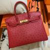 HBK25TPJGH-063　エルメス HERMES 2021年最新入荷 バーキンバッグ トップハンドルバッグ トートバッグ ハンドバッグ レディースかばん オーストリッチ革