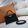 HKL19SBQYBK-063　エルメス HERMES 2021年最新入荷 ミニ ケリー トップハンドルバッグ トートバッグ ハンドバッグ 2way 斜め掛け ショルダーバッグ レディースかばん ヴォーエプソン