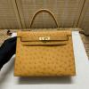 HKL25TPJTJ-063　エルメス HERMES 2021年最新入荷 ケリー 25 トップハンドルバッグ トートバッグ ハンドバッグ レディースかばん オーストリッチ革