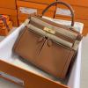 HKLD28SFJZ-063　エルメス HERMES 2021年最新入荷 ケリー トップハンドルバッグ トートバッグ ハンドバッグ ブリーフケース ビジネスバッグ swift革