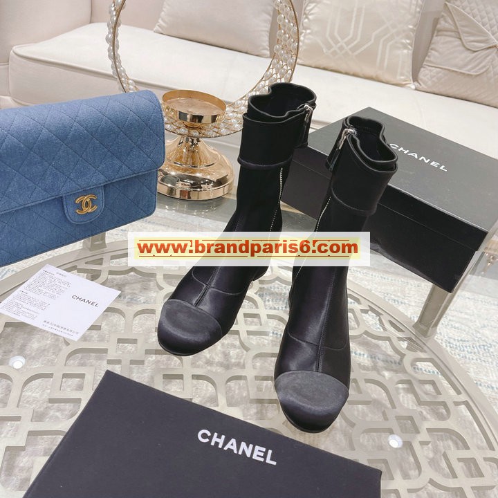 CHJ21074R-26　シャネル CHANEL 2021年秋冬最新入荷 ショートブーツ ローヒールシューズ ファスナー開閉式 レディースシューズ カジュアルシューズ 