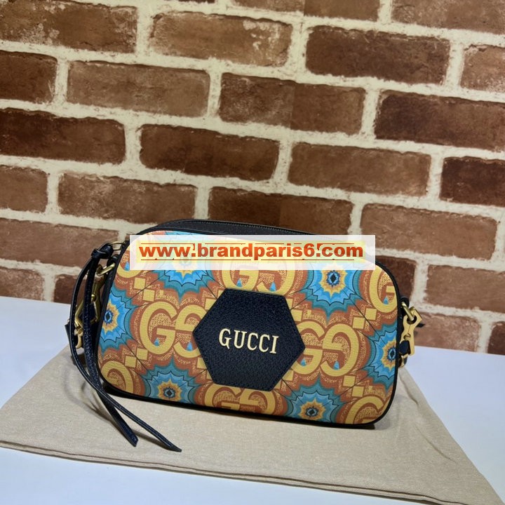 GG476466YYL-057　グッチ GUCCI 2021年最新入荷 GUCCI 100 メッセンジャーバッグ 斜め掛け ショルダーバッグ クロスボディバッグ スクエアバッグ キャンパス