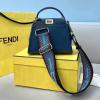 FD2121SLS-168　フェンディ FENDI 2022年最新入荷 ピーカブー トートバッグ トップハンドルバッグ ハンドバッグ 2way 斜め掛け ショルダーバッグ クロスボディバッグ カーフレザー 