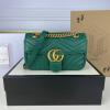 GG446744QGL-057　グッチ GUCCI 2022年最新入荷 GGマーモント スモール 斜め掛け ショルダーバッグ クロスボディバッグ レディースかばん カーフレザー