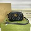 GG448065BK-057　グッチ GUCCI 2022年最新入荷 GGマーモント 斜め掛け ショルダーバッグ カメラバッグ クロスボディバッグ カーフスキン 