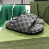 GGJ22030P-26　グッチ GUCCI 2022年夏最新入荷 ウィメンズ プラットフォーム スライドサンダル 厚底 スリッパ ミドルヒール 厚底 ミュール 男女兼用 キャンパス