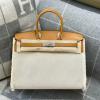 HBK35BSYYL-063　エルメスHERMES 2022最新入荷 バーキン 25 トップハンドルバッグ トートバッグ ハンドバッグ レディースかばん キャンパス SWIFT革