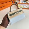 HKL19SPYBM-063　エルメス HERMES 2022年最新入荷 ミニ ケリー トップハンドルバッグ トートバッグ ハンドバッグ 2way 斜め掛け ショルダーバッグ レディースかばん ヴォーエプソン