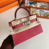 HKL19SQYJF-063　エルメス HERMES 2022年最新入荷 ミニ ケリー トップハンドルバッグ トートバッグ ハンドバッグ 2way 斜め掛け ショルダーバッグ レディースかばん ヴォーエプソン