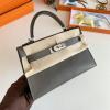HKL19SQYXH-063　エルメス HERMES 2022年最新入荷 ミニ ケリー トップハンドルバッグ トートバッグ ハンドバッグ 2way 斜め掛け ショルダーバッグ レディースかばん ヴォーエプソン