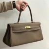 HKL42TGJDH-063　エルメス HERMES 2022年最新入荷 ケリー 42 トートバッグ ハンドバッグ 肩掛け ショルダーバッグ レディースかばん TOGO革