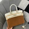 HBK30JPPZB-063　エルメス HERMES 2022年最新入荷 バーキン30 バッグ トップハンドルバッグ トートバッグ ハンドバッグ レディースかばん スエード swift革 