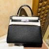 HKL28LEYBK-063　エルメス HERMES 2022年最新入荷 ケリー 28 トップハンドルバッグ トートバッグ ハンドバッグ レディースかばん togo革