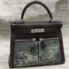 HKLA32BPSH-063　エルメス HERMES 2022年最新入荷 kelly lakis 32 トップハンドルバッグ トートバッグ ハンドバッグ レディースかばん ブリーフケース スイフトレザー キャンパス レザー
