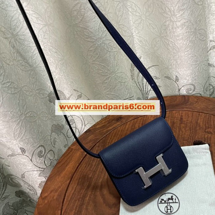 H1081SYSL-063　エルメス HERMES 2022年最新入荷 コンスタンス スリム ミニ ポケット ウェストバッグ 斜め掛け ショルダーバッグ クロスボディバッグ レディースかばん ヴォーエプソン