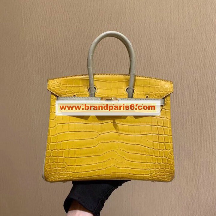 HBK25EPPJYH-063　エルメス HERMES 2022年最新入荷 バーキン25 バッグ トップハンドルバッグ トートバッグ ハンドバッグ レディースかばん クロコ革 