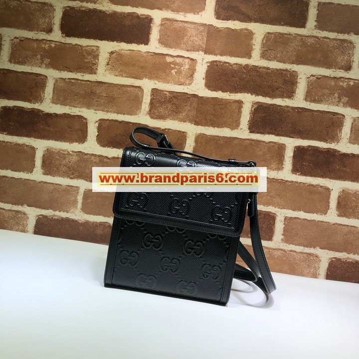 GG625782BK-057　グッチ GUCCI 2022年最新入荷 GGエンボス ミニバッグ 斜め掛け ショルダーバッグ 携帯ケース スマートフォンケース クロスボディバッグ レザー