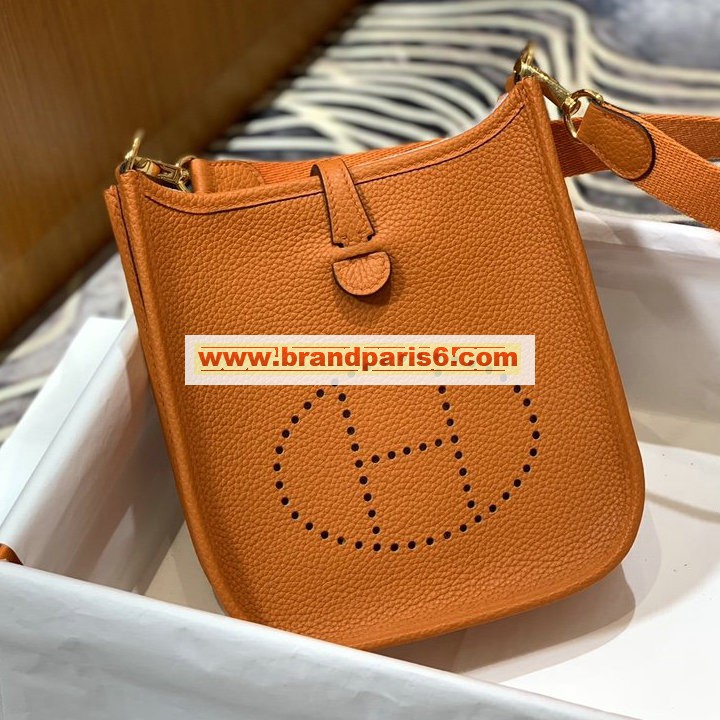 HEV17LQJCS-063　エルメス HERMES 2022年最新入荷 エヴリン ミニ 斜めがけ ショルダーバッグ クロスボディバッグ レディースかばん レザー