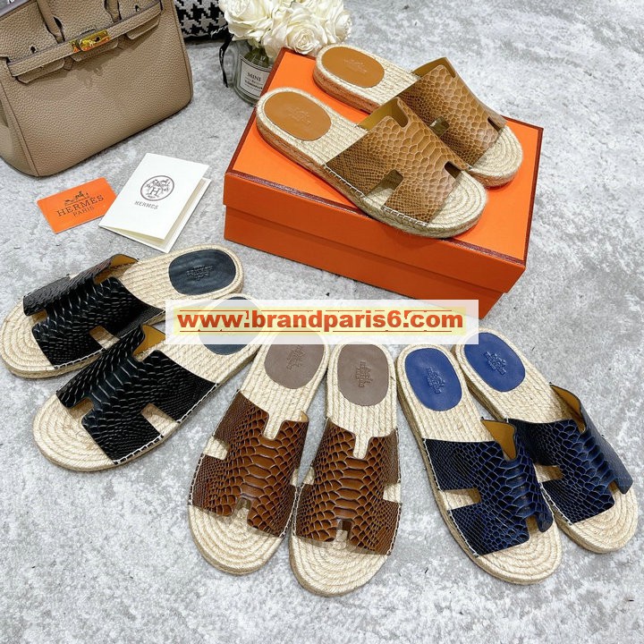 HEJ22005H-26　エルメス HERMES 2022年最新入荷 サンダル オラン スライドサンダル フラットミュール スリッパ メンズシューズ レザー