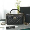 CH2199BK-JS　シャネル CHANEL 2021年最新入荷 スモール ヴァニティー ケース トップハンドルバッグ 斜め掛け ショルダーバッグ 化粧かばん レディースかばん クロスボディバッグ
