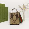 GG699406KF-057　グッチ GUCCI 2022年最新入荷 ジャンボGG ミニ トートバッグ ハンドバッグ 2way 斜め掛け ショルダーバッグ クロスボディバッグ レディースかばん