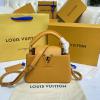 M59709-057　ルイヴィトン LOUISVUITTON 2022年最新入荷 カプシーヌ MINI トップハンドルバッグ トートバッグ ハンドバッグ 2way 斜め掛け ショルダーバッグ トリヨンレザー