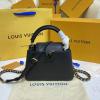 M59709K-057　ルイヴィトン LOUISVUITTON 2022年最新入荷 カプシーヌ MINI トップハンドルバッグ トートバッグ ハンドバッグ 2way 斜め掛け ショルダーバッグ トリヨンレザー